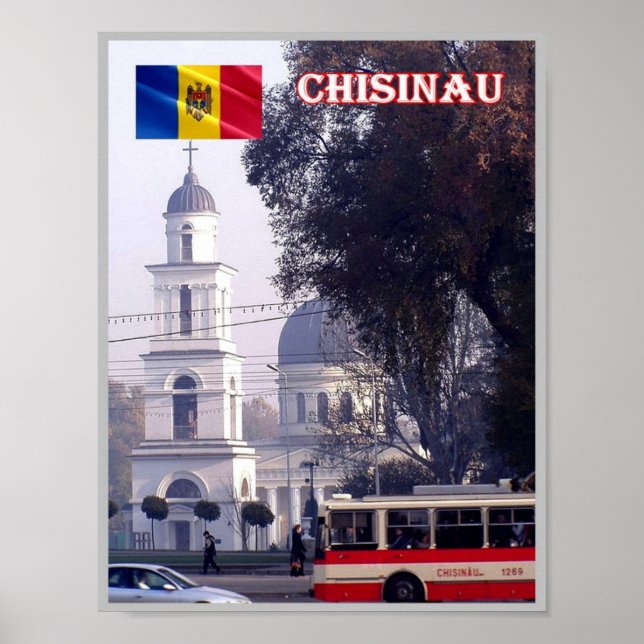 Póster Chisinau - Moldova - Centro - (Frente)