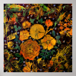Póster Chispas Florales