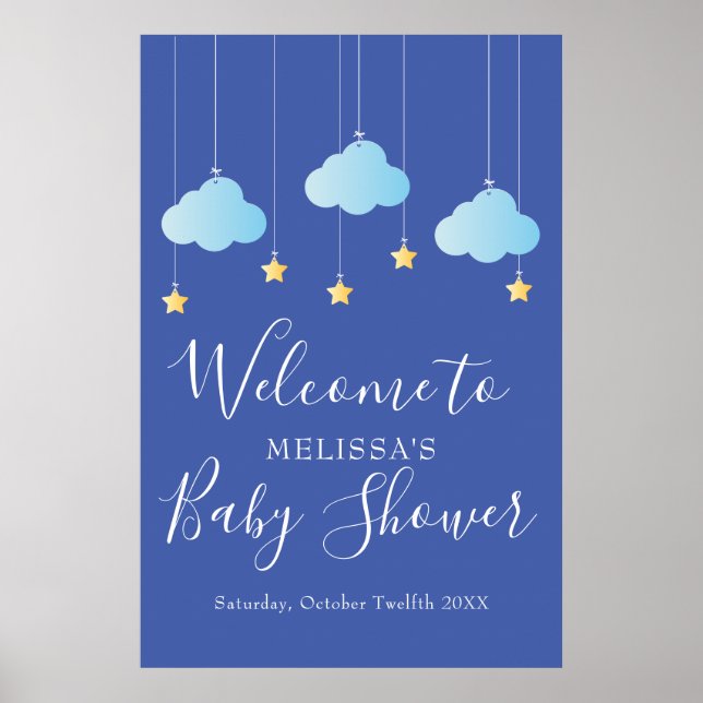 Póster Chispea Chispea Baby Shower / Lluvia de Regalos de (Frente)