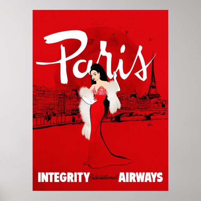 Póster Chisporroteando en París (Frente)
