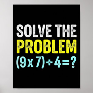 Póster Chiste 67 Meme Seis Siete Profesor de Matemáticas