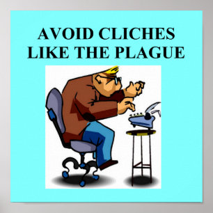 Póster CHISTE CLICHE para escritores y autores