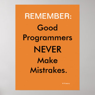 Póster Chiste de eslóganes divertidos para programadores 