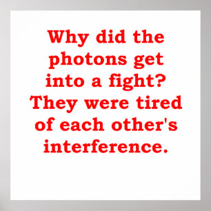 Póster chiste de física