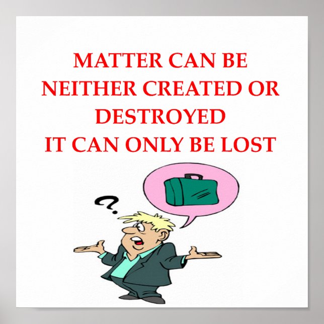 Póster chiste de física (Frente)