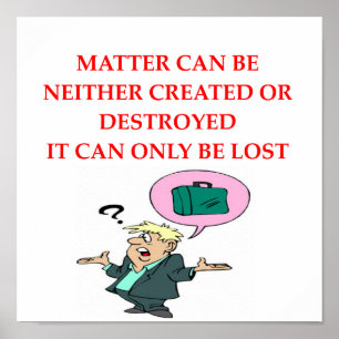 Póster chiste de la física