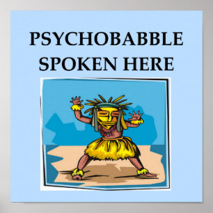 Póster chiste de la psicología
