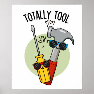 Póster Chiste de Mano de Obra Totalmente Divertido