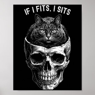 Póster Chiste de mujeres si cabe me siento calavera de ga