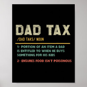 Póster Chiste de papá del Día del Padre divertido en defi