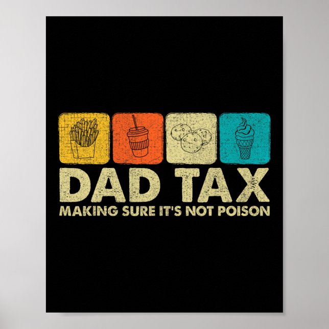 Póster Chiste de papá gracioso por veneno (Frente)