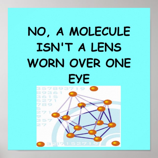 Póster chiste de química (Frente)