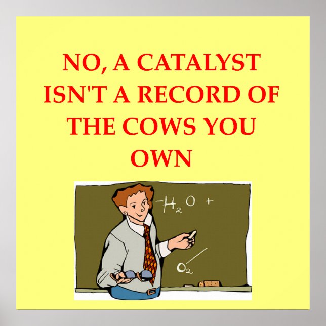 Póster chiste de química (Frente)