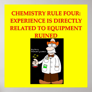 Póster chiste de química