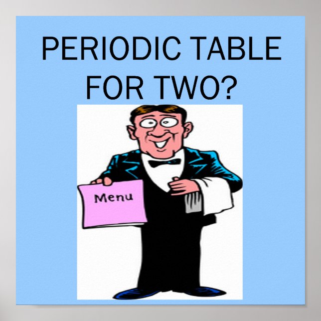Póster chiste de química (Frente)