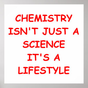 Póster chiste de química