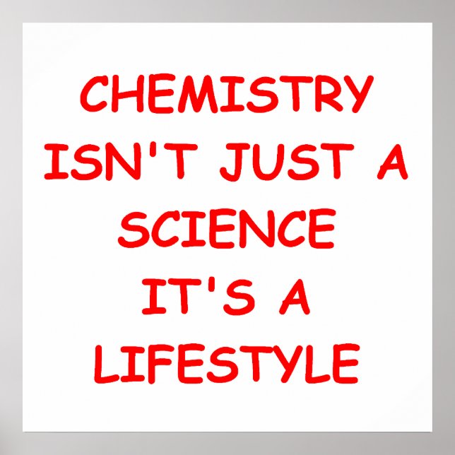 Póster chiste de química (Frente)