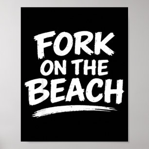 Póster Chiste de sarcasmo divertido humor broma de playa