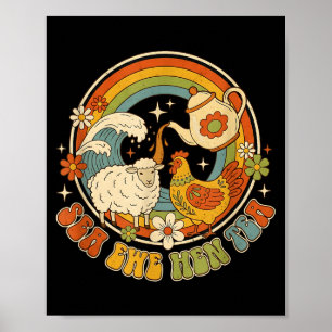 Póster Chiste Divertido Cita Dicho Humor Mar Oveja Gallin
