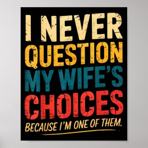 Póster Chiste divertido de papá para marido Día del padre