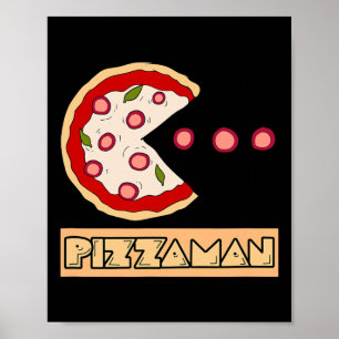 Póster Chiste divertido de pizza