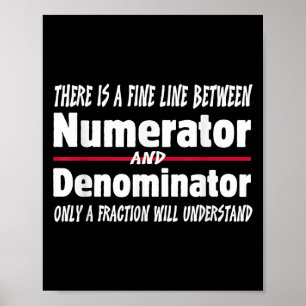 Póster Chiste divertido de profesor de matemáticas hombre