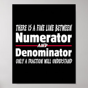 Póster Chiste divertido de profesor de matemáticas para h