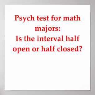 Póster chiste matemático divertido