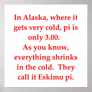 Póster chiste matemático divertido