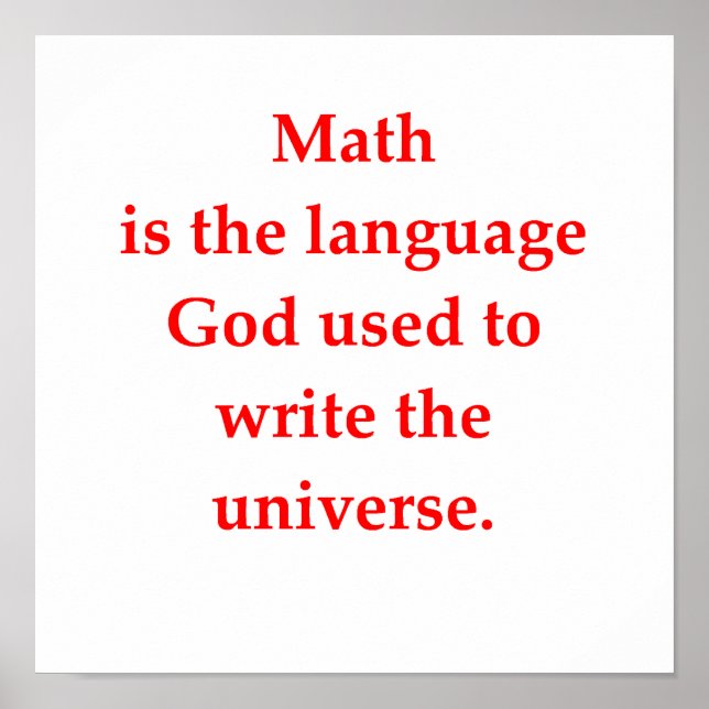 Póster chiste matemático divertido (Frente)