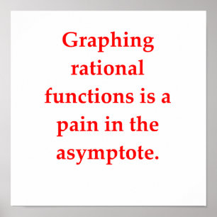 Póster chiste matemático divertido