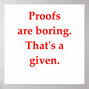 Póster chiste matemático divertido