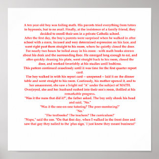 Póster chiste matemático divertido