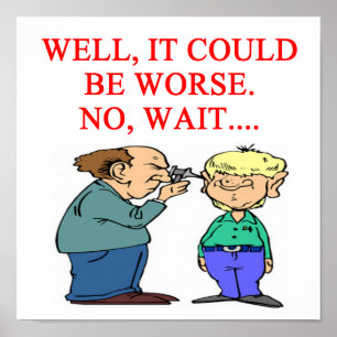 Póster chiste médica