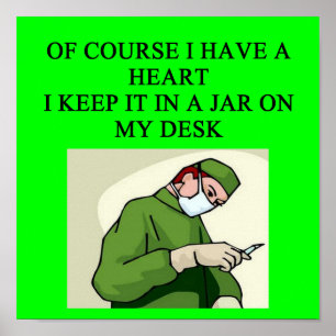 Póster chiste médica