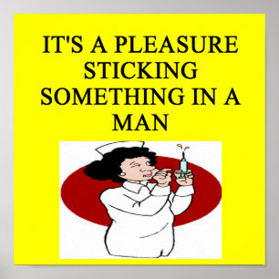 PÓSTER CHISTE NURSE