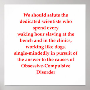 Póster chiste obsesivo