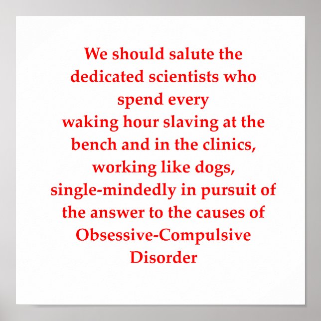 Póster chiste obsesivo (Frente)