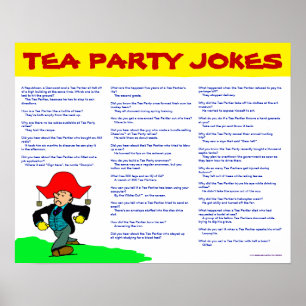 Póster Chistes de la fiesta del té