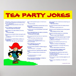 Póster Chistes de té Fiesta