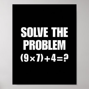 Póster Chistoso 67 Meme Pemdas Profesor de Matemáticas El