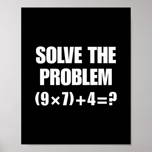 Póster Chistoso 67 Meme Pemdas Profesor de Matemáticas El (Frente)