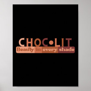 Póster Choclit Brown Azúcar Babe Afro Reina Africana Amer