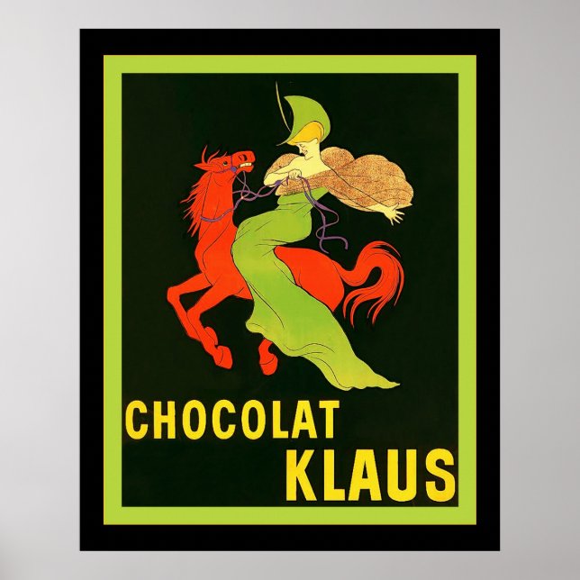 Póster Chocolat Klaus ~ Vintage French Advertisement (Frente)