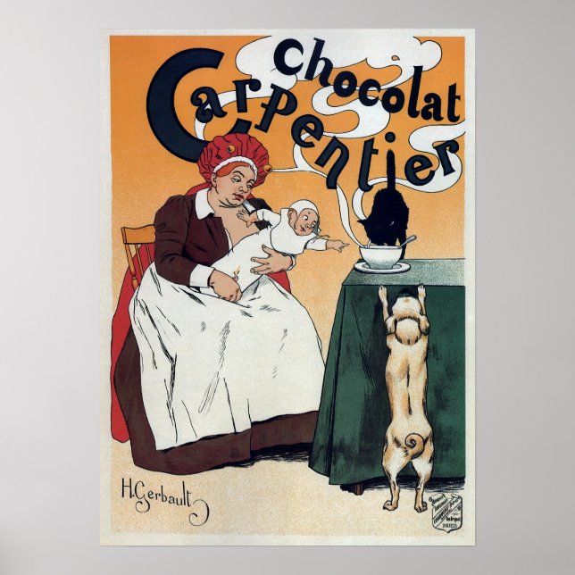 PÓSTER CHOCOLAT PARISIANO 1897 (Frente)