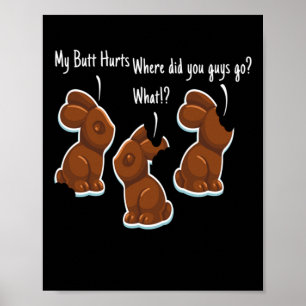 Póster Chocolate Bunny Easter Bunny Easter Rabbit
