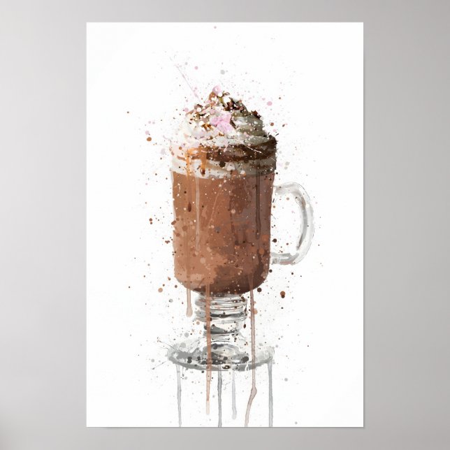 Póster Chocolate Caliente (Frente)