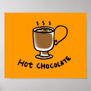 Póster Chocolate caliente
