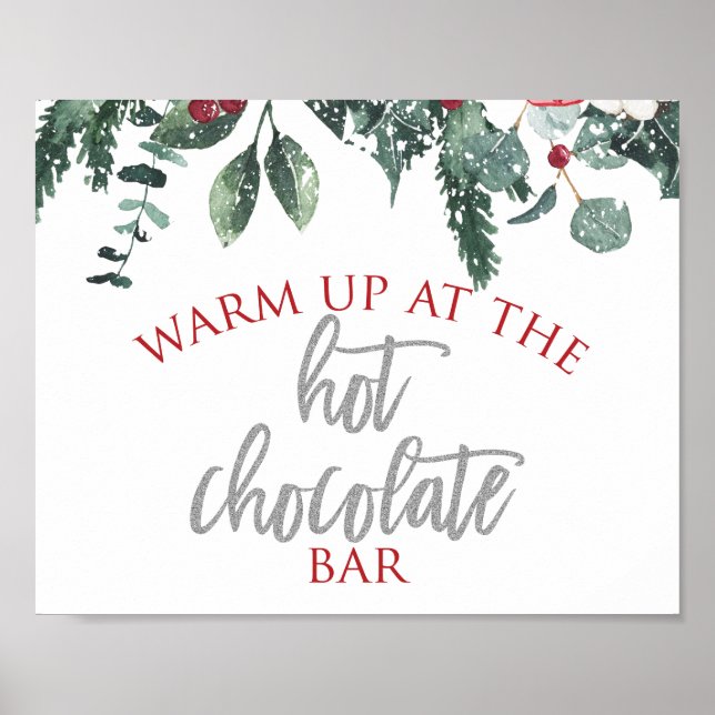 Póster Chocolate Caliente de Navidad Invierno Onederland (Frente)