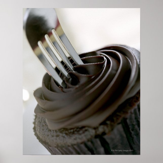 Póster Chocolate cupcake (Frente)